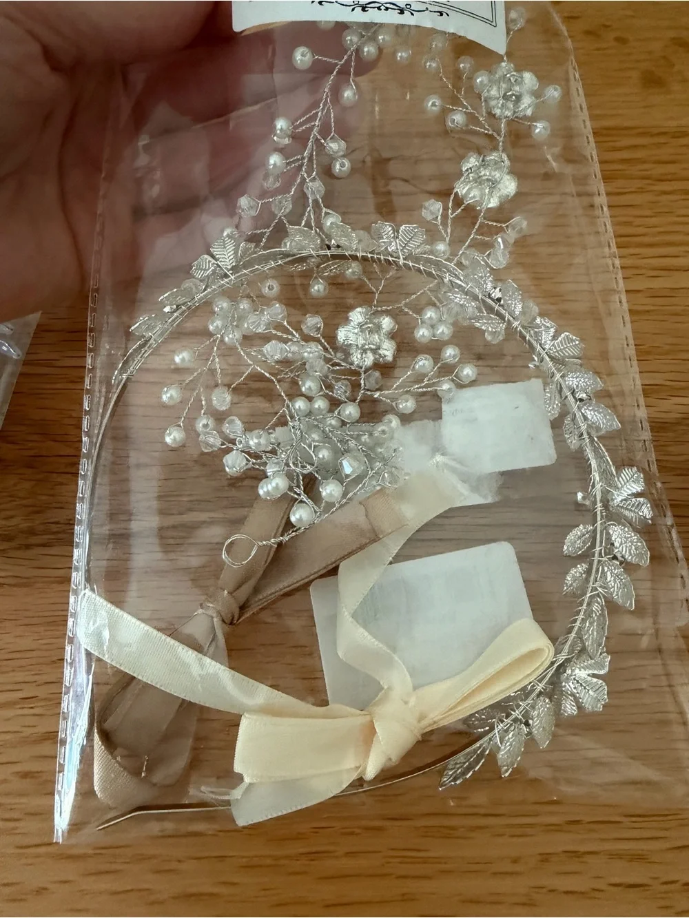 Silver Floral Bridal Hair Vine - Elegant Wedding Accessory